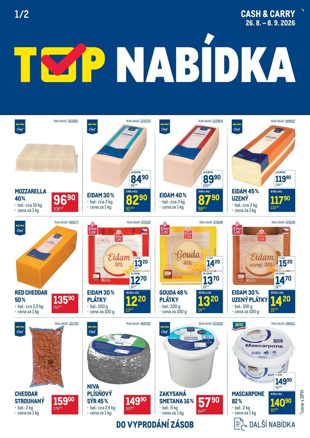 MAKRO leták - TOP mléčné výrobky