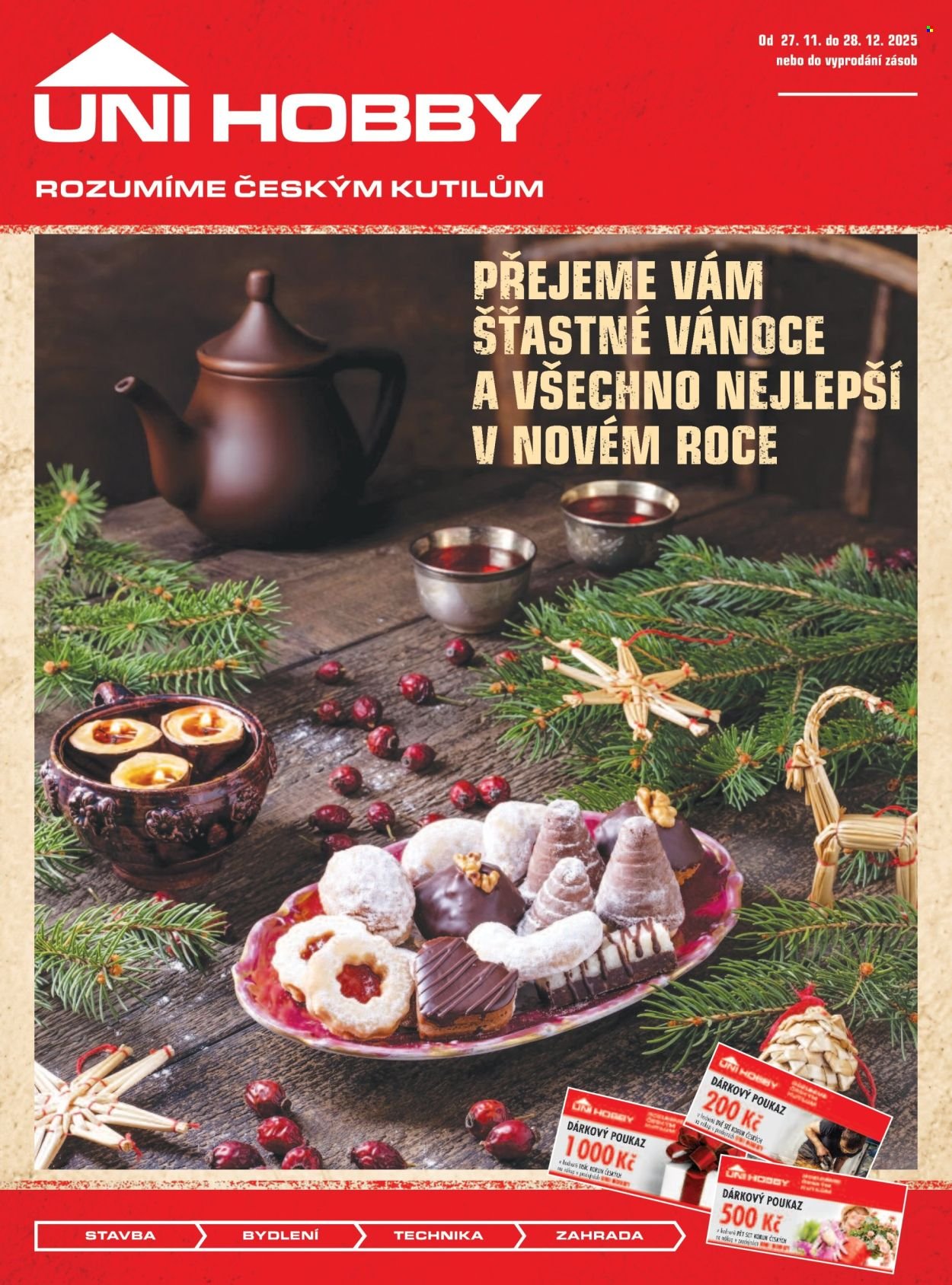 UNI HOBBY leták - Přejeme Vám šťastné Vánoce a všechno nejlepší v novém roce (2025-11-27 - 2025-12-28)