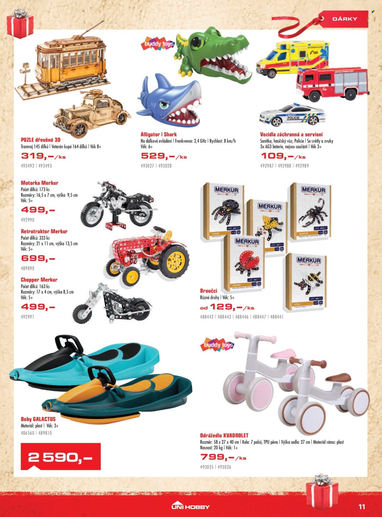 UNI HOBBY leták - Přejeme Vám šťastné Vánoce a všechno nejlepší v novém roce (2025-11-27 - 2025-12-28)