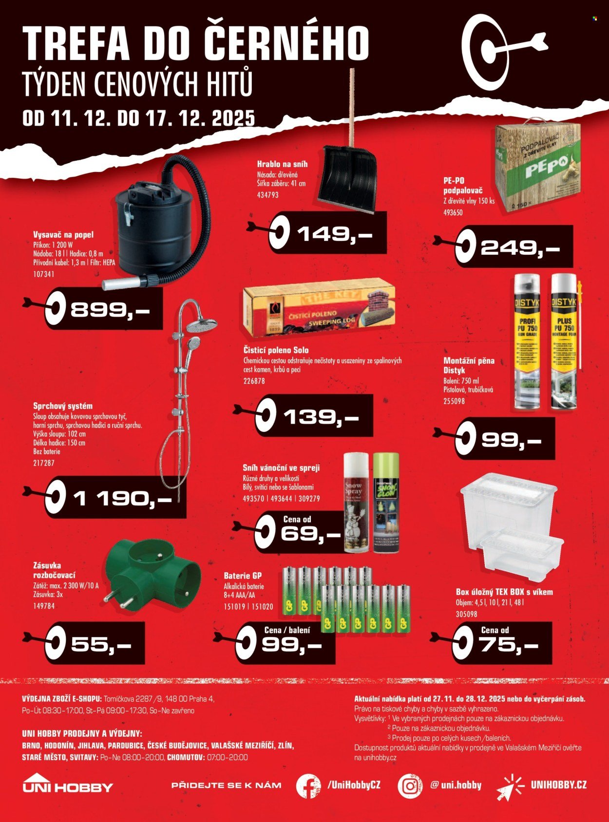 UNI HOBBY leták - Přejeme Vám šťastné Vánoce a všechno nejlepší v novém roce (2025-11-27 - 2025-12-28)