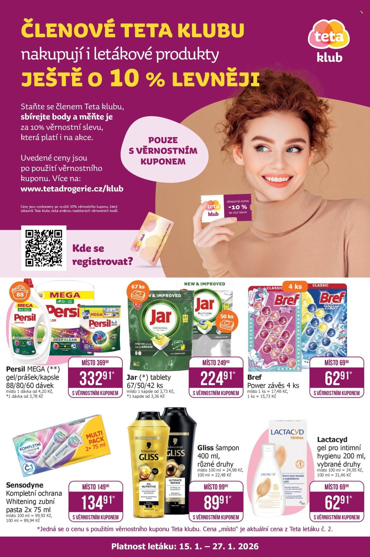 TETA DROGERIE leták - Klub (2026-01-15 - 2026-01-27)