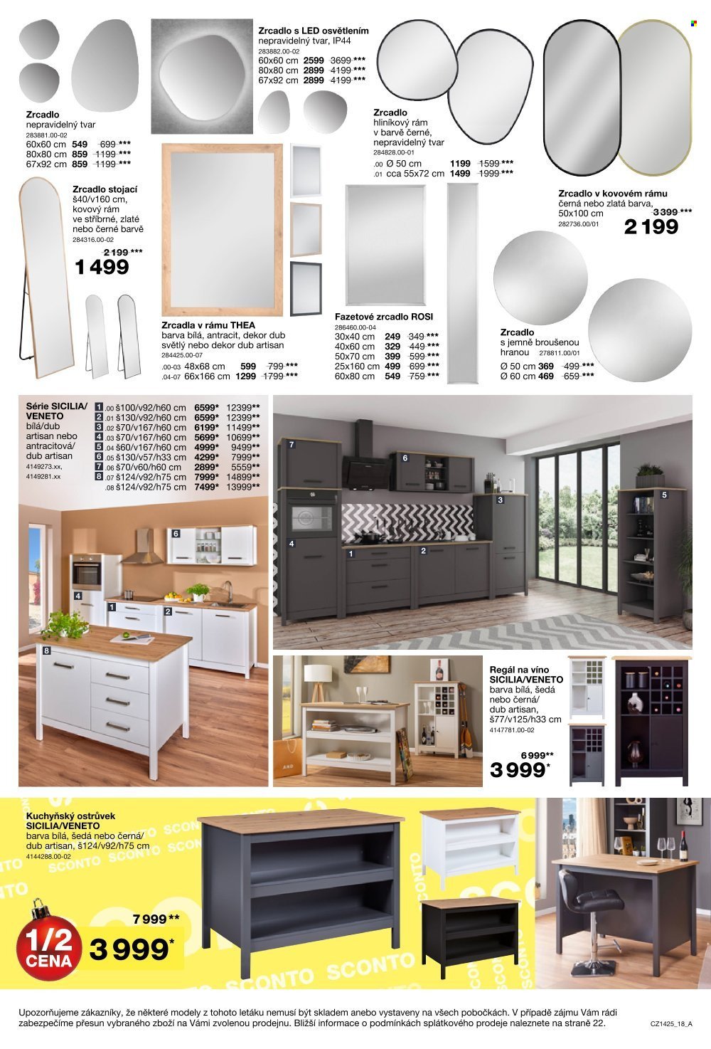 SCONTO NÁBYTEK leták - -40% na jídelní stoly a židle (2025-11-05 - 2025-11-25)