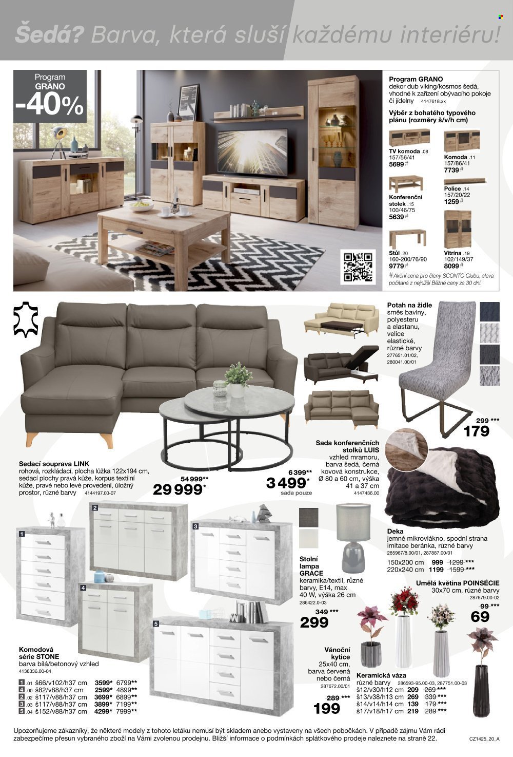 SCONTO NÁBYTEK leták - -40% na jídelní stoly a židle (2025-11-05 - 2025-11-25)
