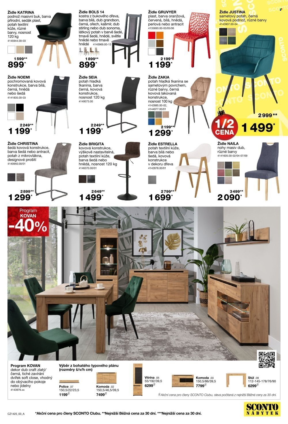 SCONTO NÁBYTEK leták - -40% na jídelní stoly a židle (2025-11-05 - 2025-11-25)