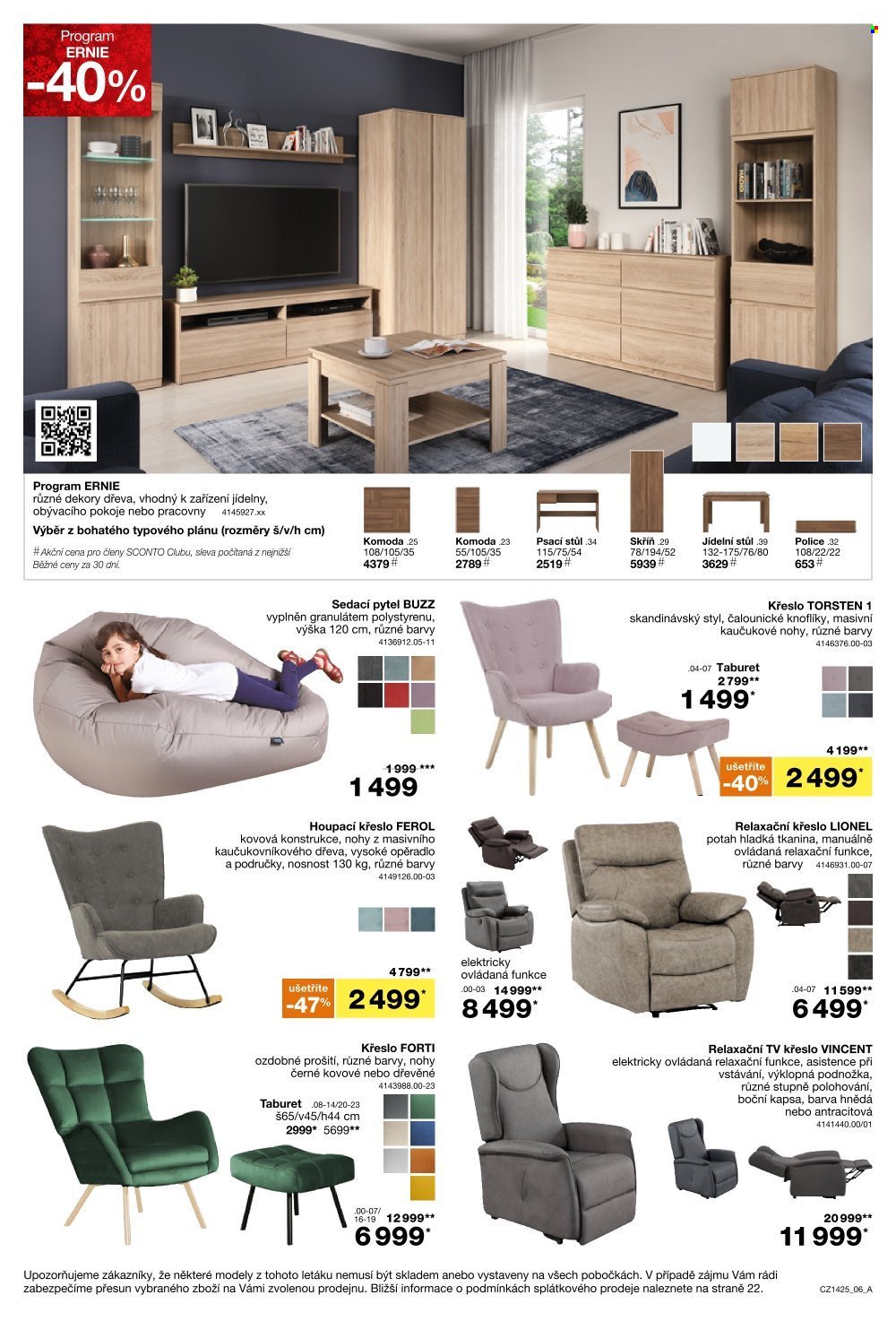 SCONTO NÁBYTEK leták - -40% na jídelní stoly a židle (2025-11-05 - 2025-11-25)