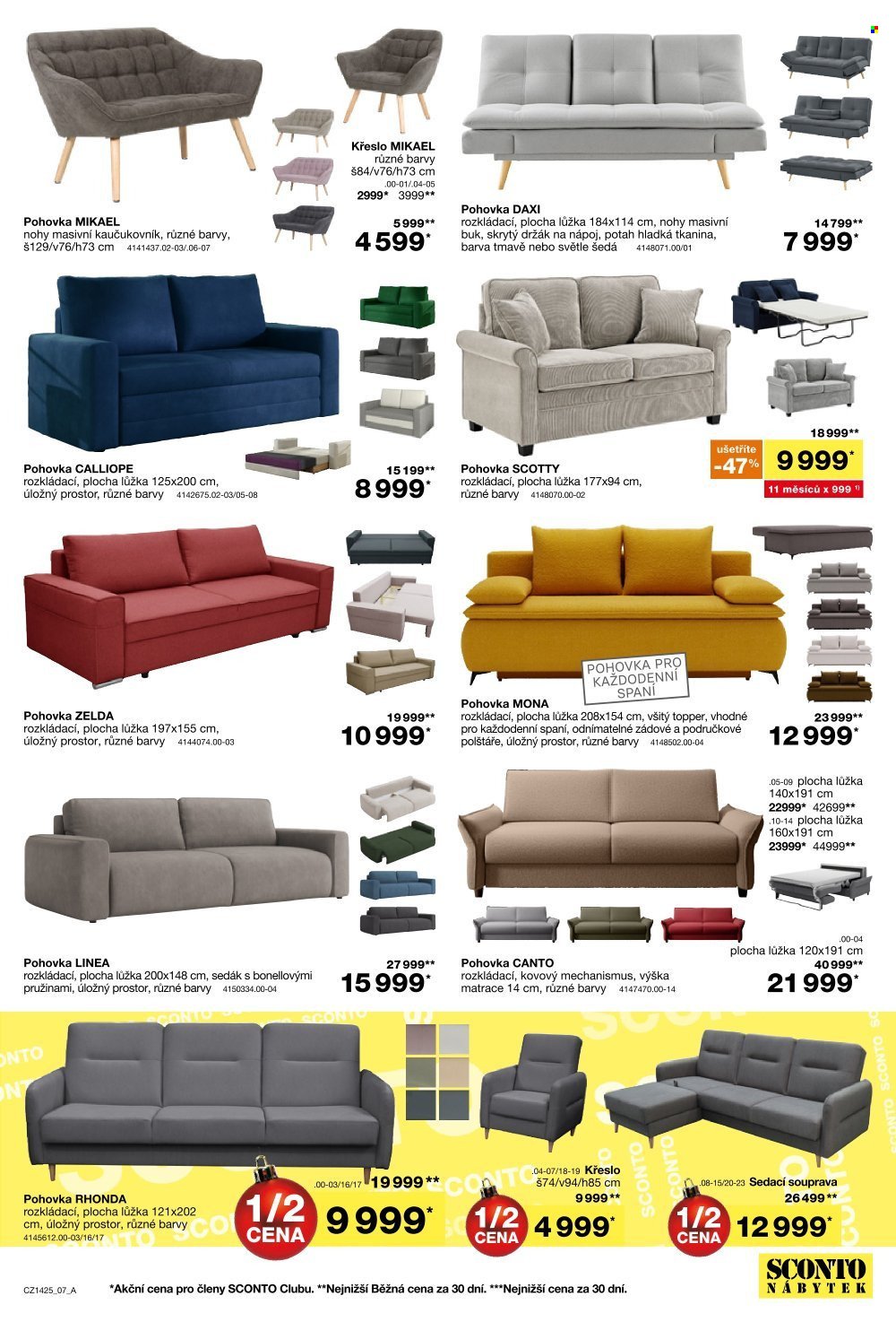 SCONTO NÁBYTEK leták - -40% na jídelní stoly a židle (2025-11-05 - 2025-11-25)