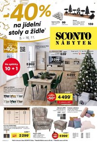 SCONTO NÁBYTEK leták - -40% na jídelní stoly a židle (2025-11-05 - 2025-11-25)