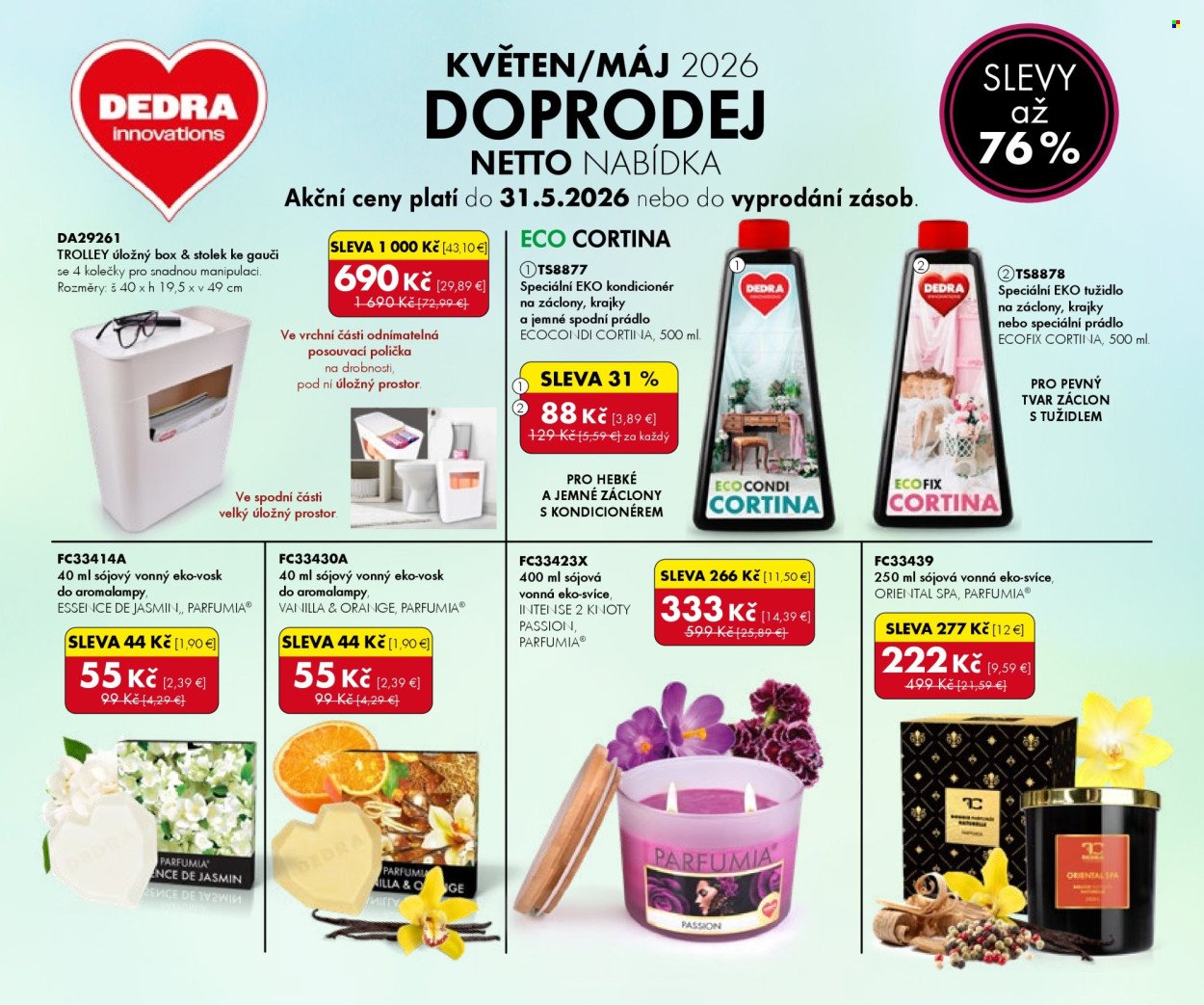 DEDRA leták - Doprodej (2026-05-01 - 2026-05-31)