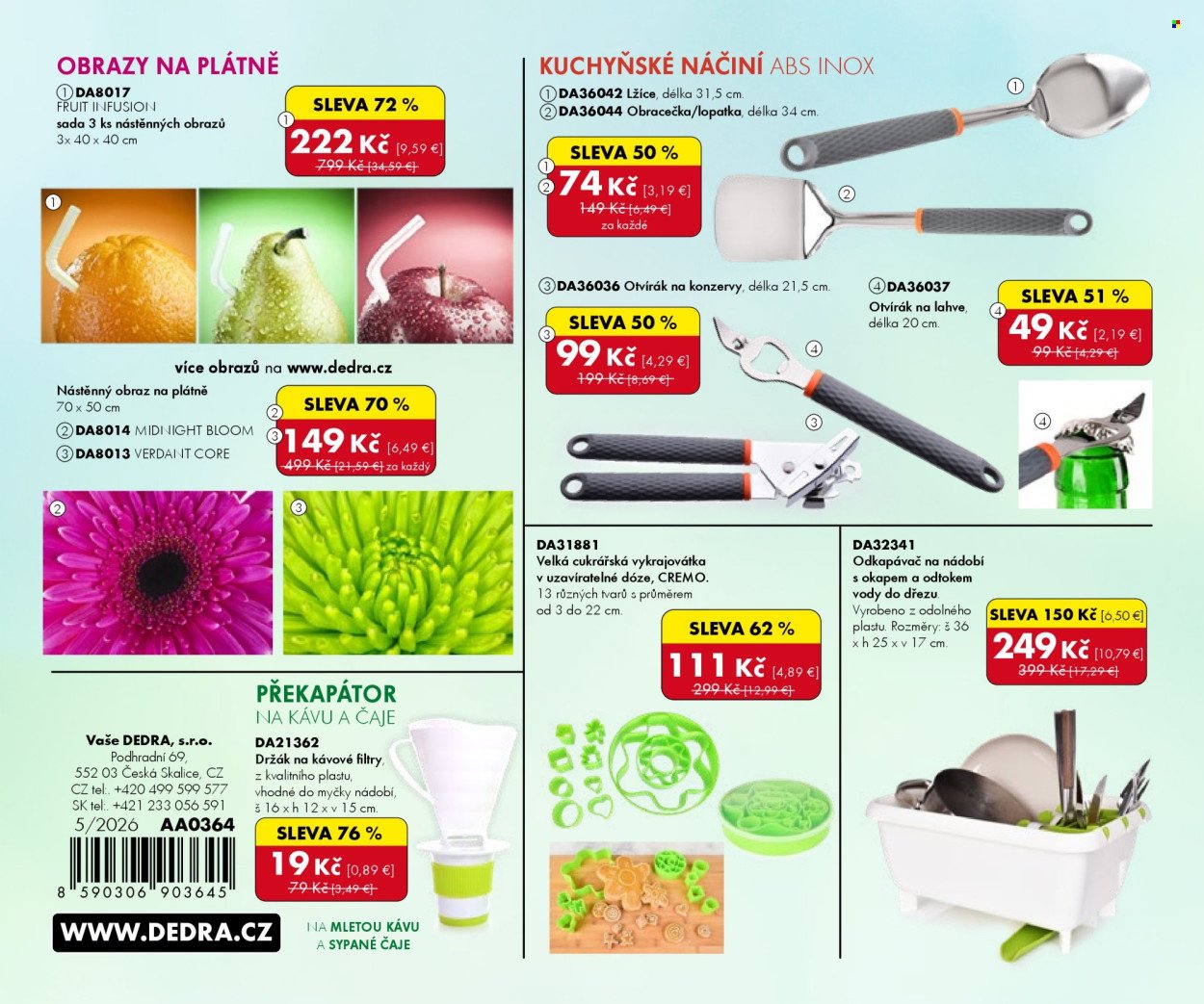 DEDRA leták - Doprodej (2026-05-01 - 2026-05-31)