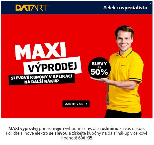 DATART leták - Maxi výprodej
