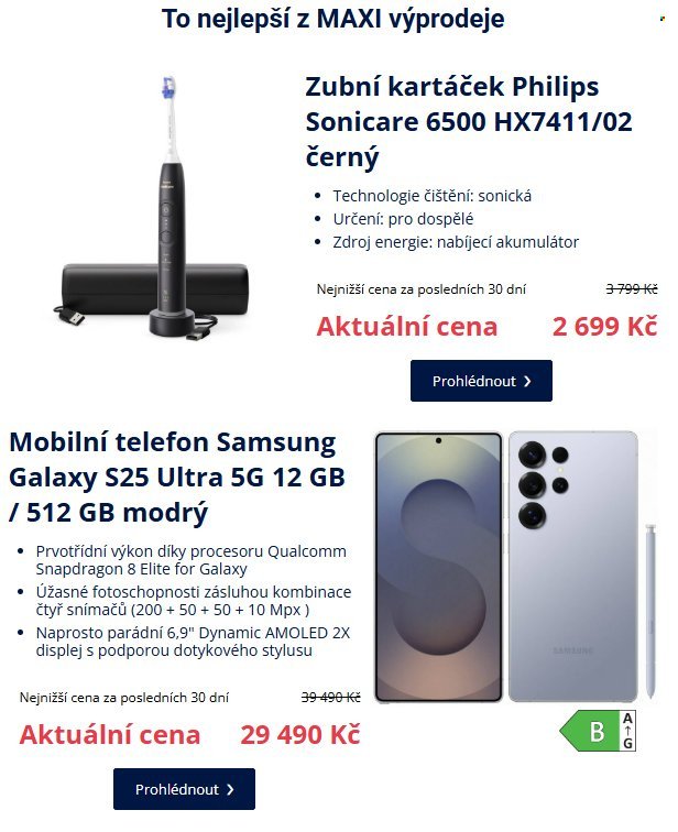 DATART leták - Maxi výprodej