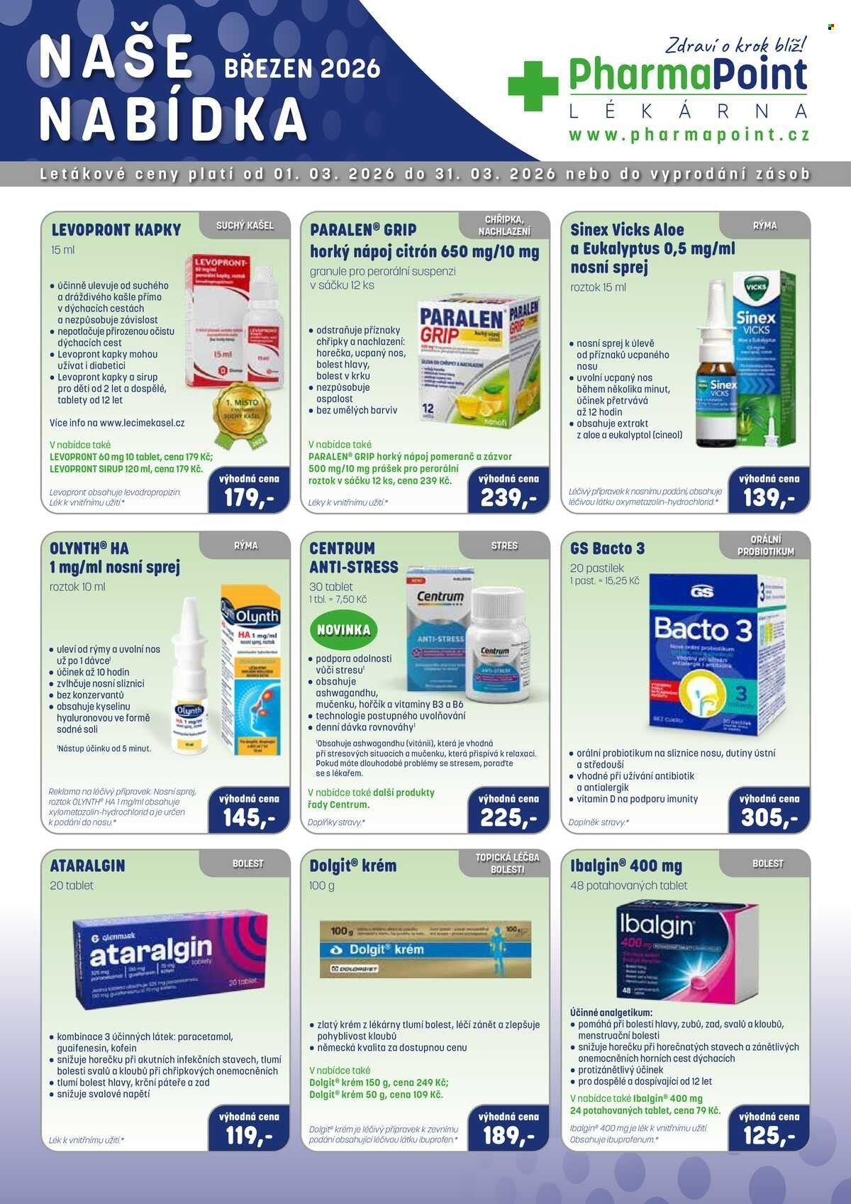 PHARMAPOINT leták - Naše nabídka (2026-03-01 - 2026-03-31)