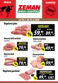 ZEMAN MASO-UZENINY leták - Od pondělí 18.5.2026 (2026-05-18 - 2026-05-23)