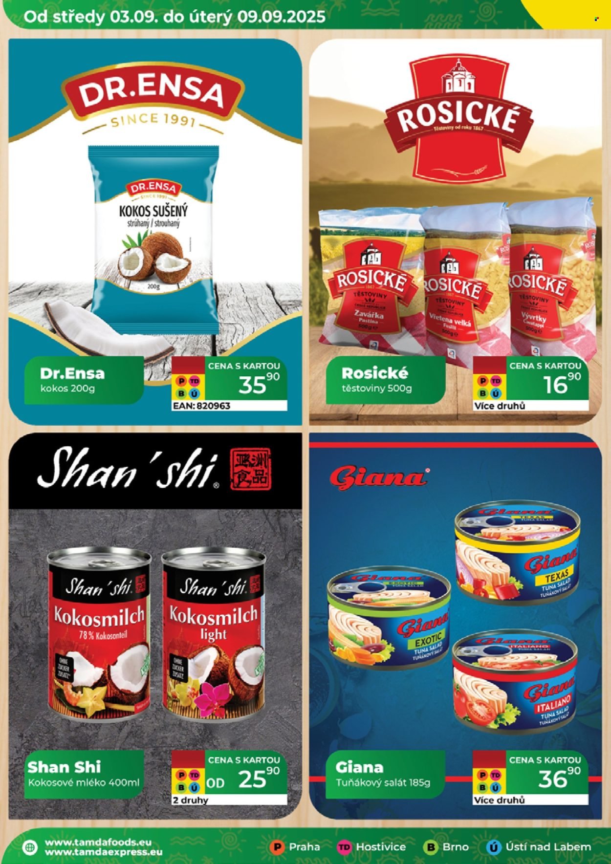TAMDA FOODS leták - Od středy 3.9.2025 (2025-09-03 - 2025-09-09)