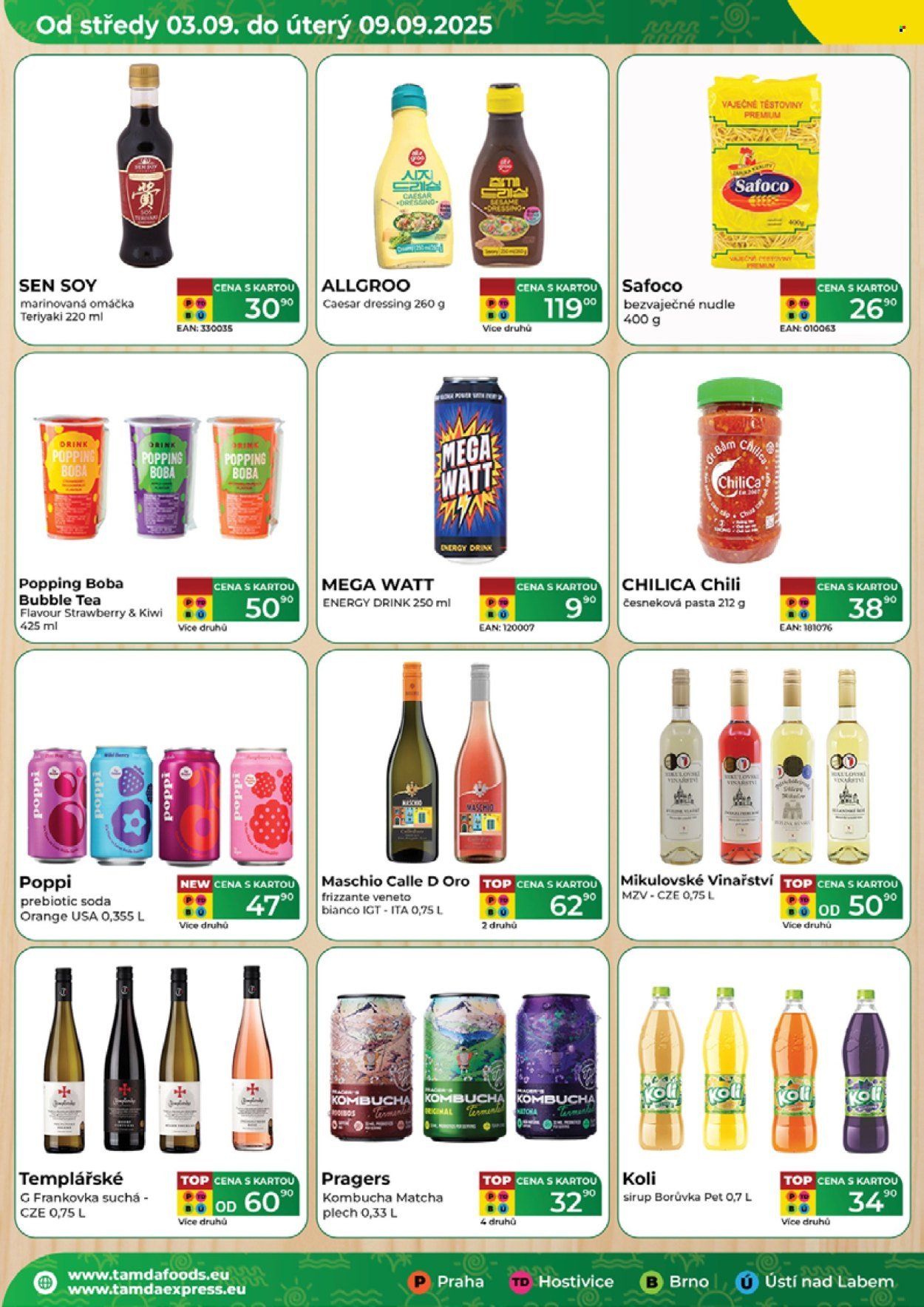 TAMDA FOODS leták - Od středy 3.9.2025 (2025-09-03 - 2025-09-09)
