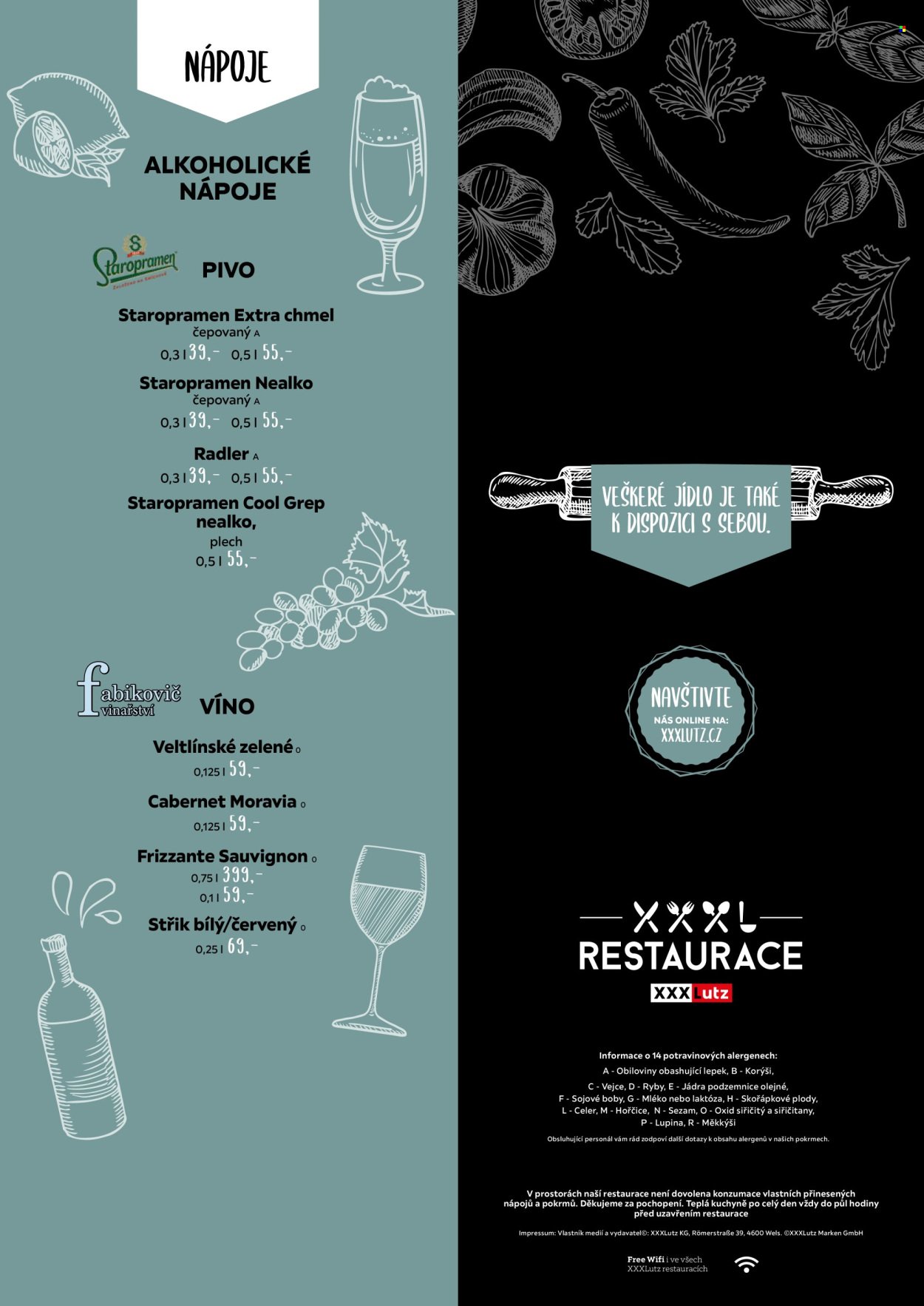 XXXLUTZ leták - Jídelní lístek XXXLutz (2025-05-05 - 2025-12-31)