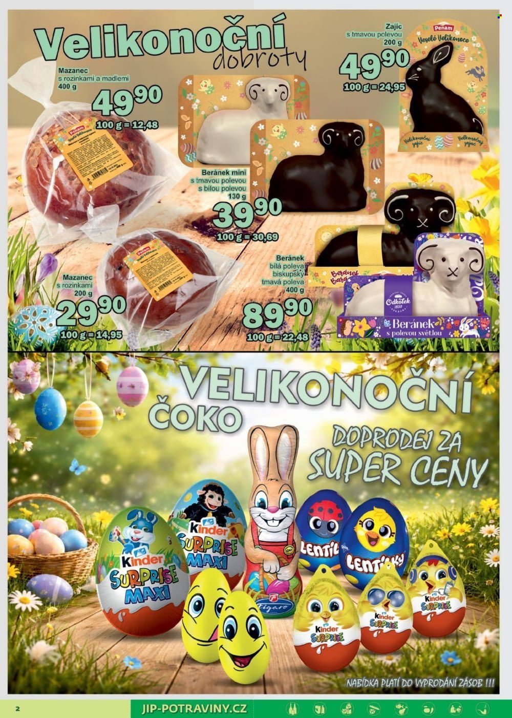 JIP leták - Potraviny pro každého (2026-03-25 - 2026-04-05)