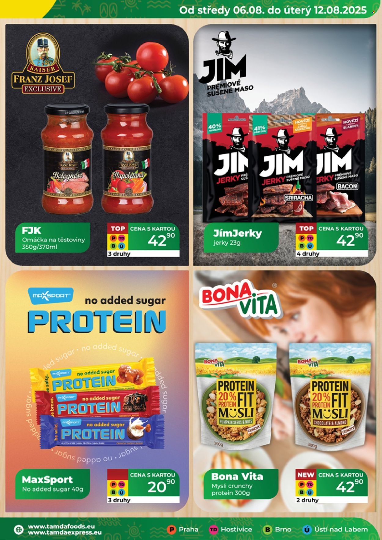 TAMDA FOODS leták - Od středy 6.8.2025 (2025-08-06 - 2025-08-12)