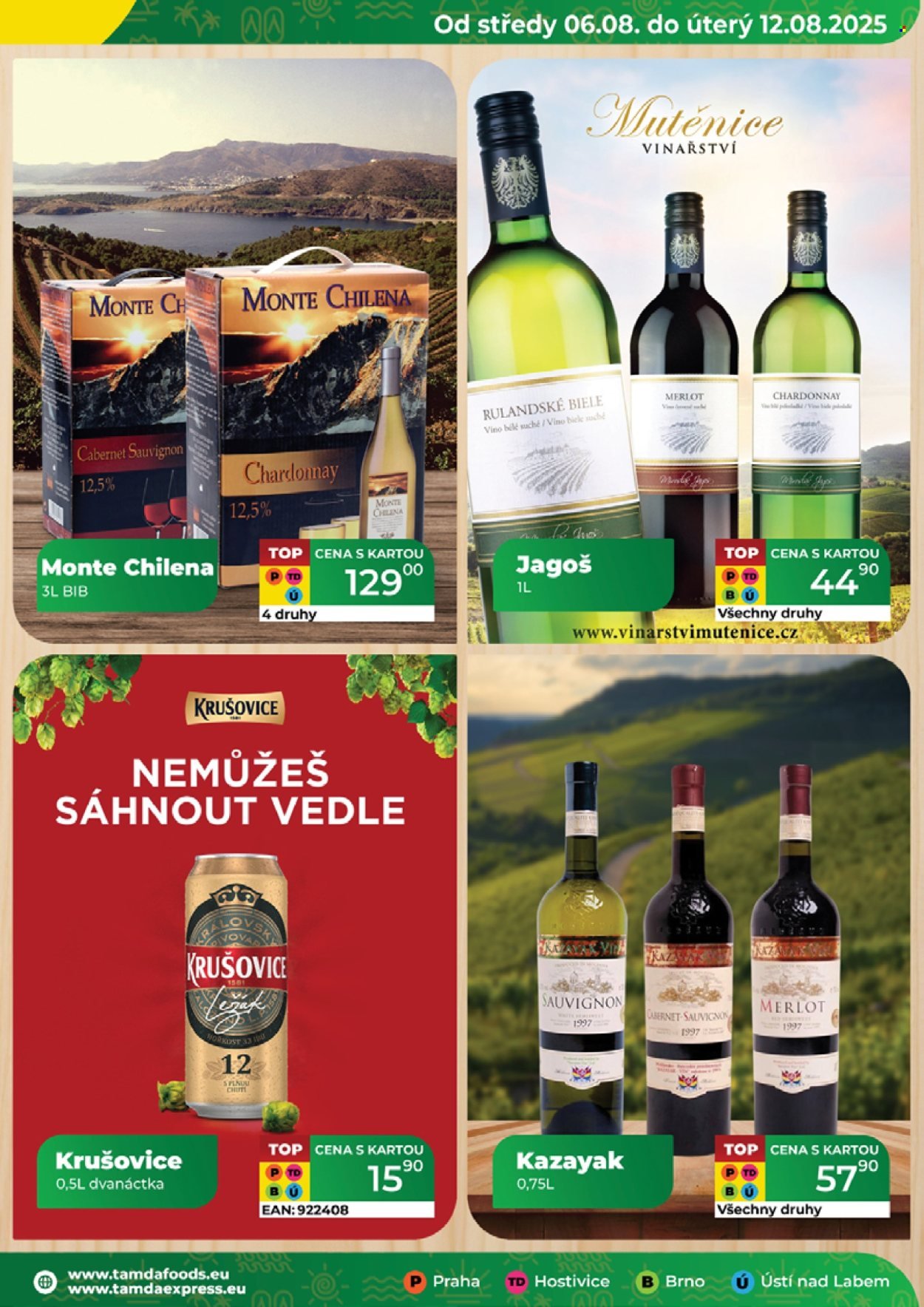 TAMDA FOODS leták - Od středy 6.8.2025 (2025-08-06 - 2025-08-12)