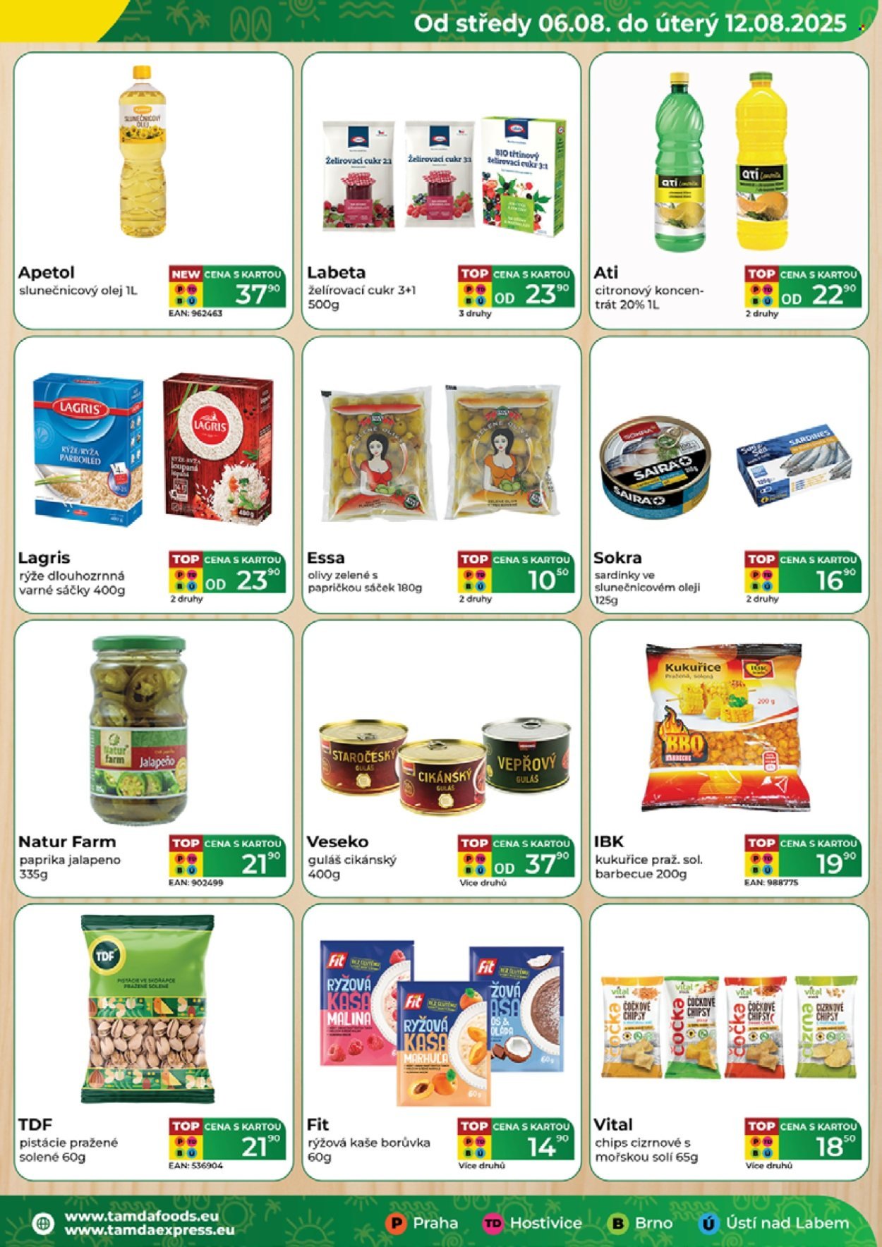 TAMDA FOODS leták - Od středy 6.8.2025 (2025-08-06 - 2025-08-12)