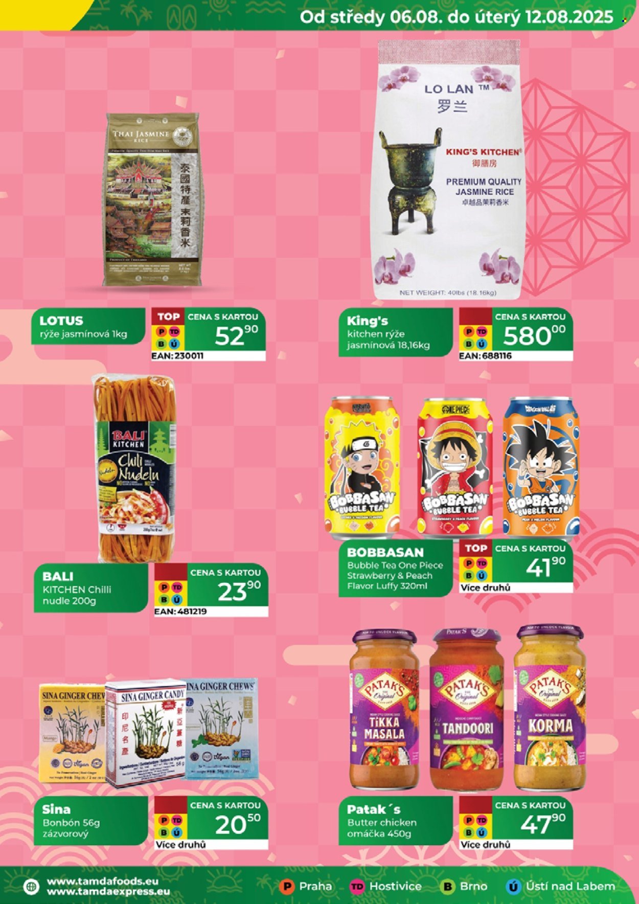 TAMDA FOODS leták - Od středy 6.8.2025 (2025-08-06 - 2025-08-12)