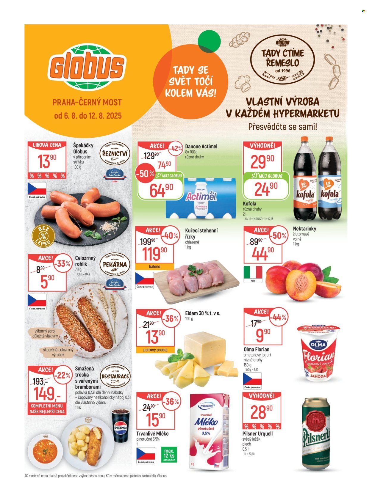 GLOBUS leták - Od středy 6.8.2025 (2025-08-06 - 2025-08-12)