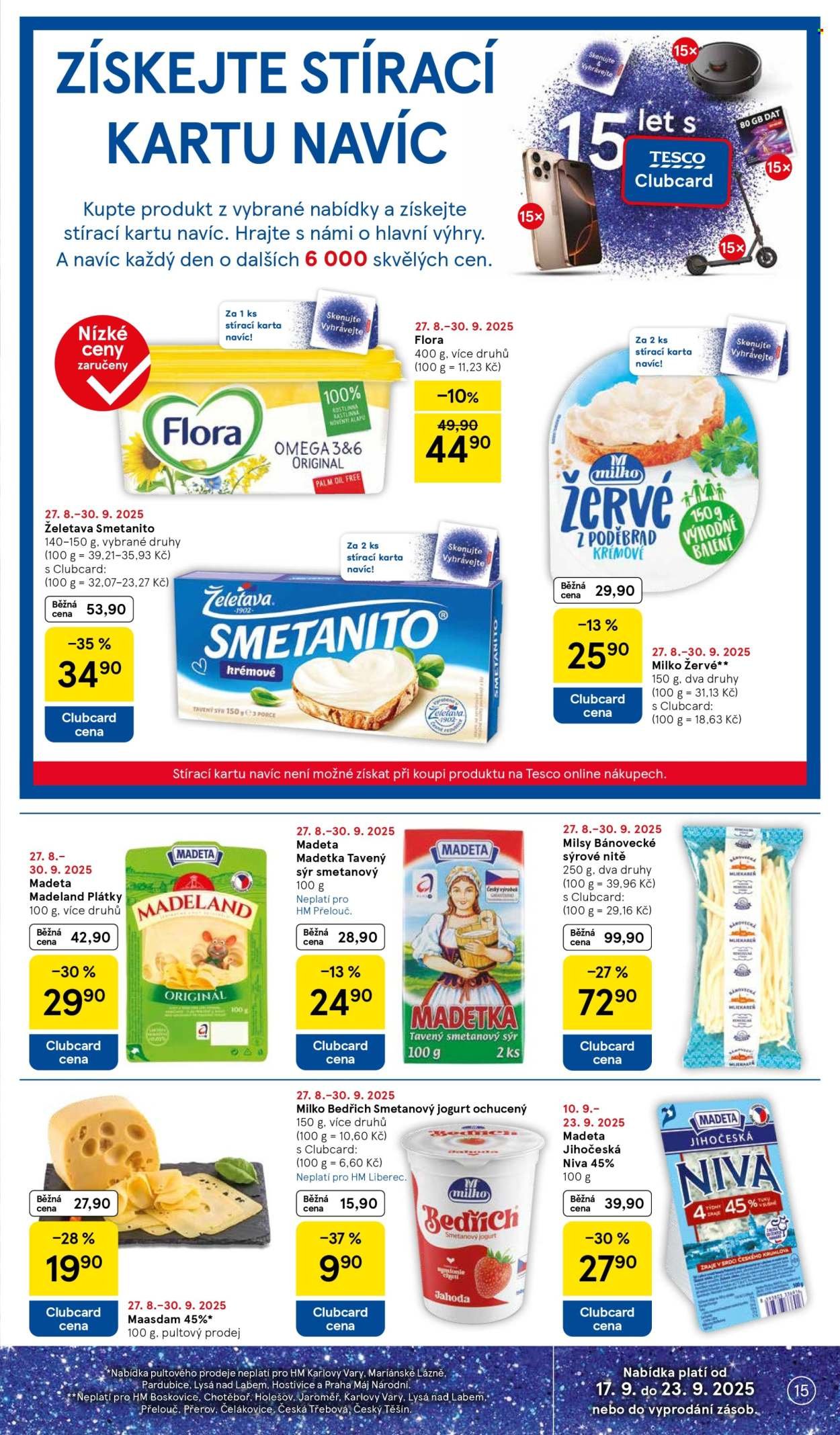 TESCO leták - 15 let s Clubcard (2025-09-17 - 2025-09-23)