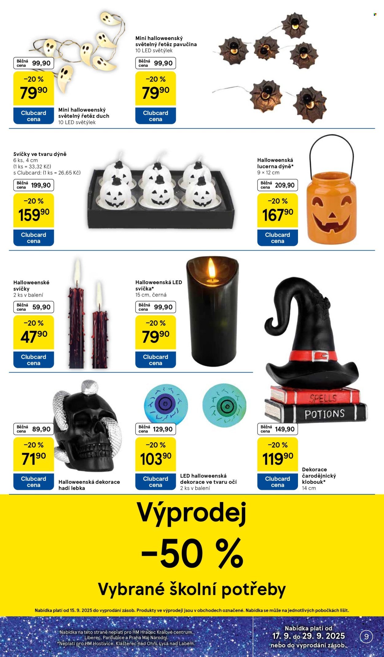 TESCO leták - 15 let s Clubcard (2025-09-17 - 2025-09-23)