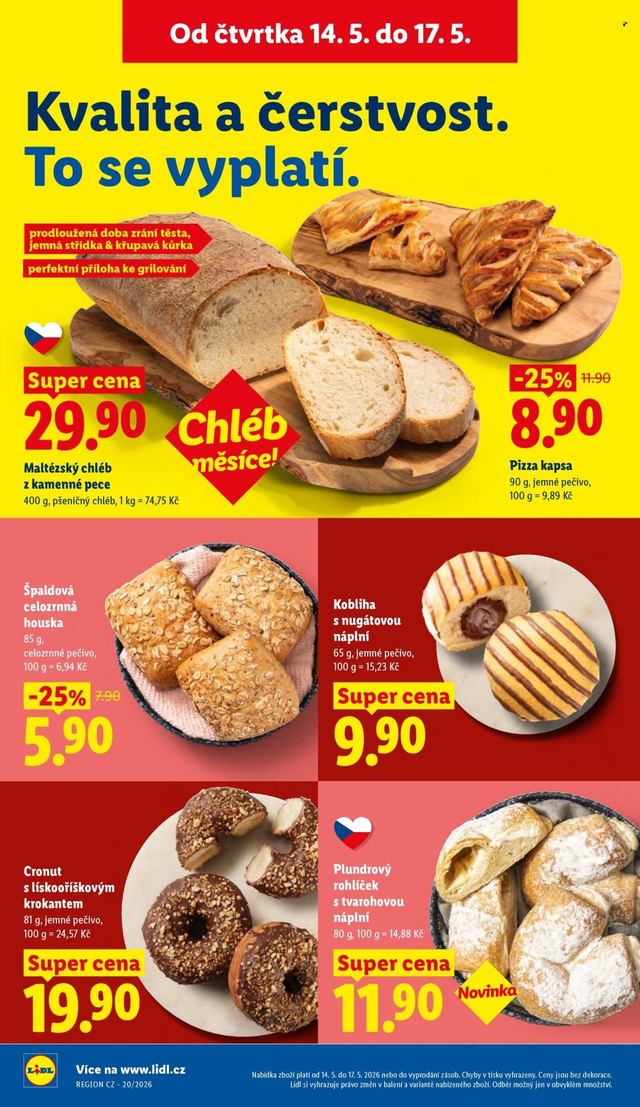 LIDL leták - Od čtvrtka 14.5.2026 (2026-05-14 - 2026-05-17)