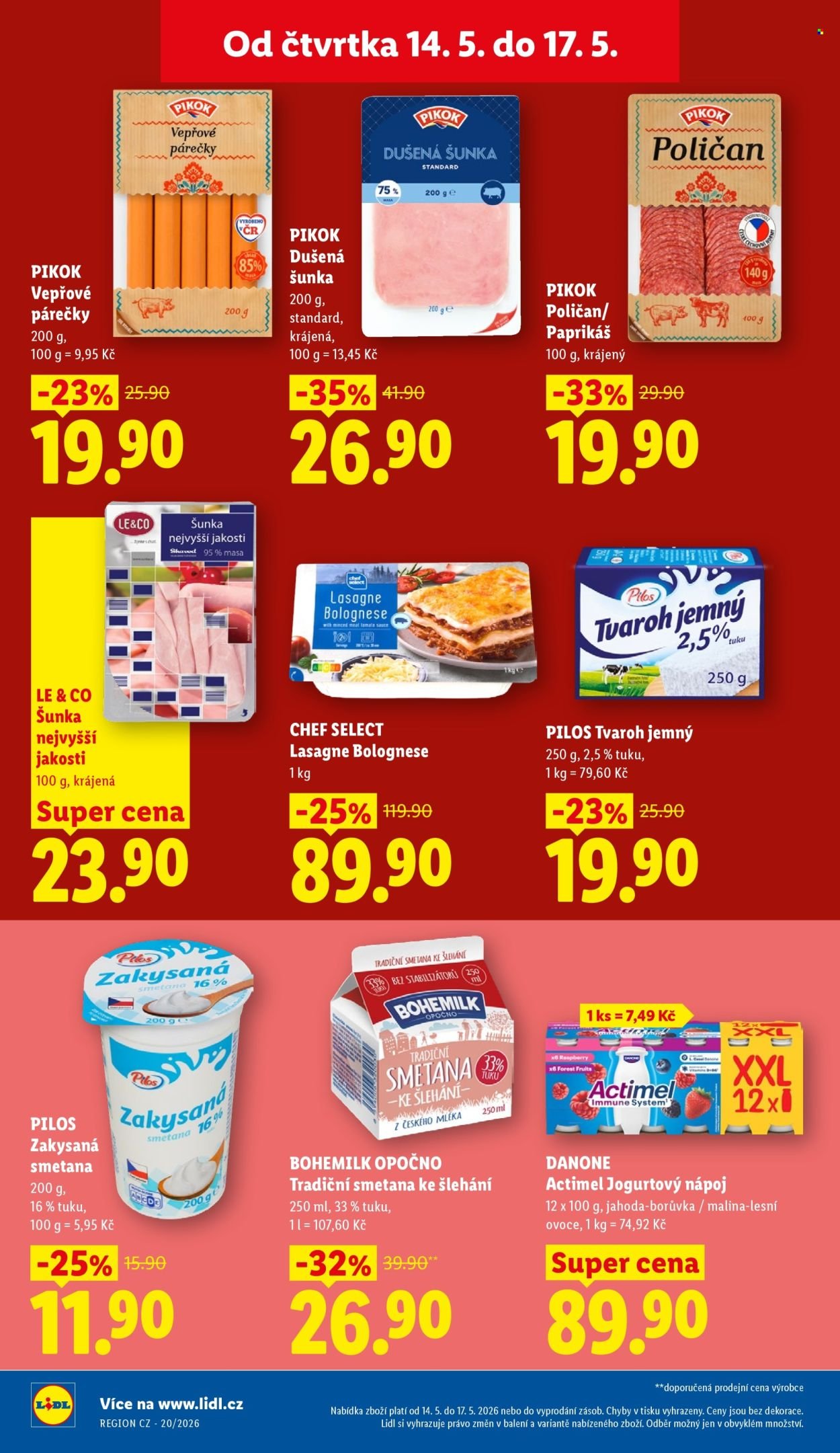 LIDL leták - Od čtvrtka 14.5.2026 (2026-05-14 - 2026-05-17)