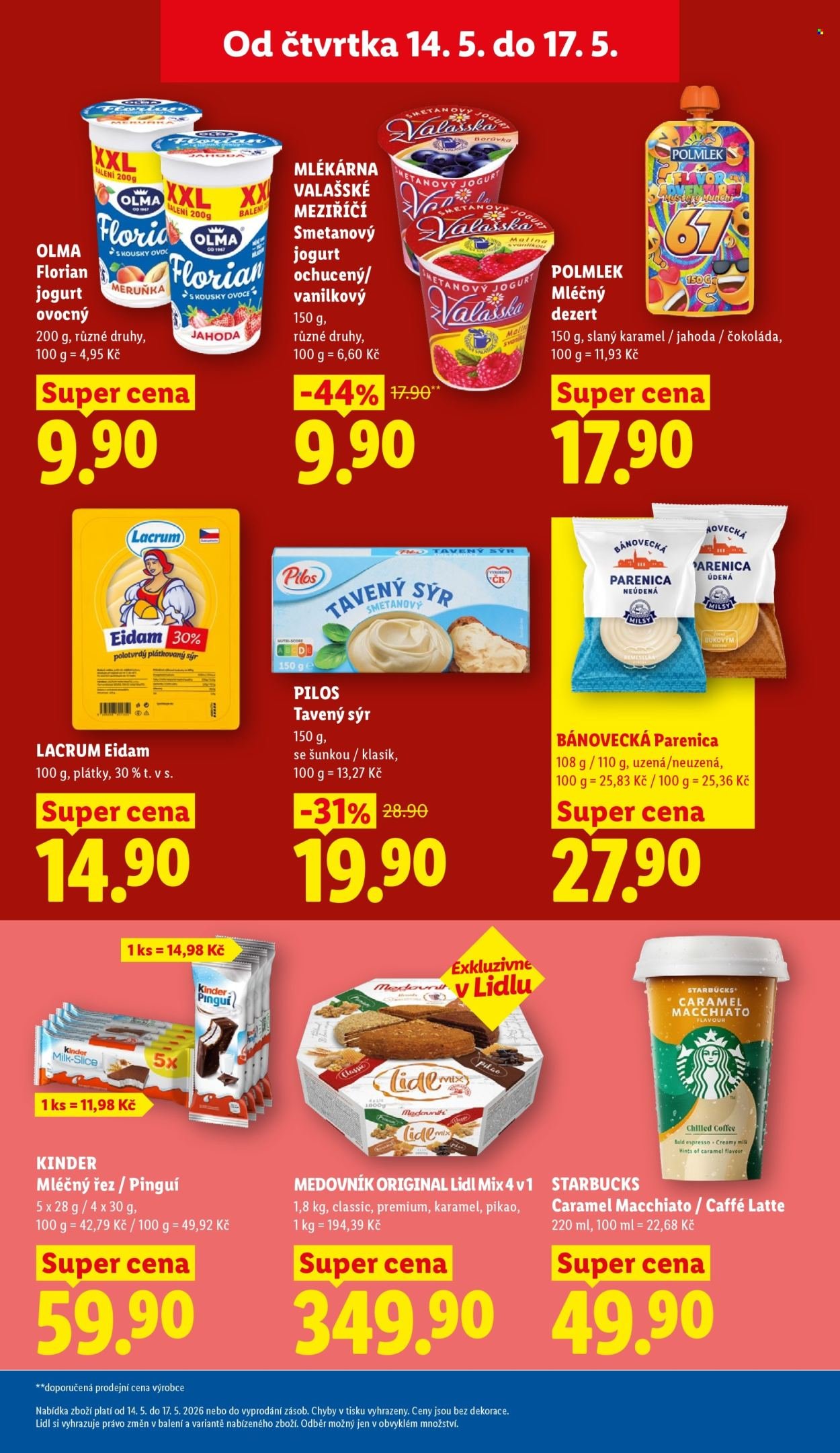 LIDL leták - Od čtvrtka 14.5.2026 (2026-05-14 - 2026-05-17)