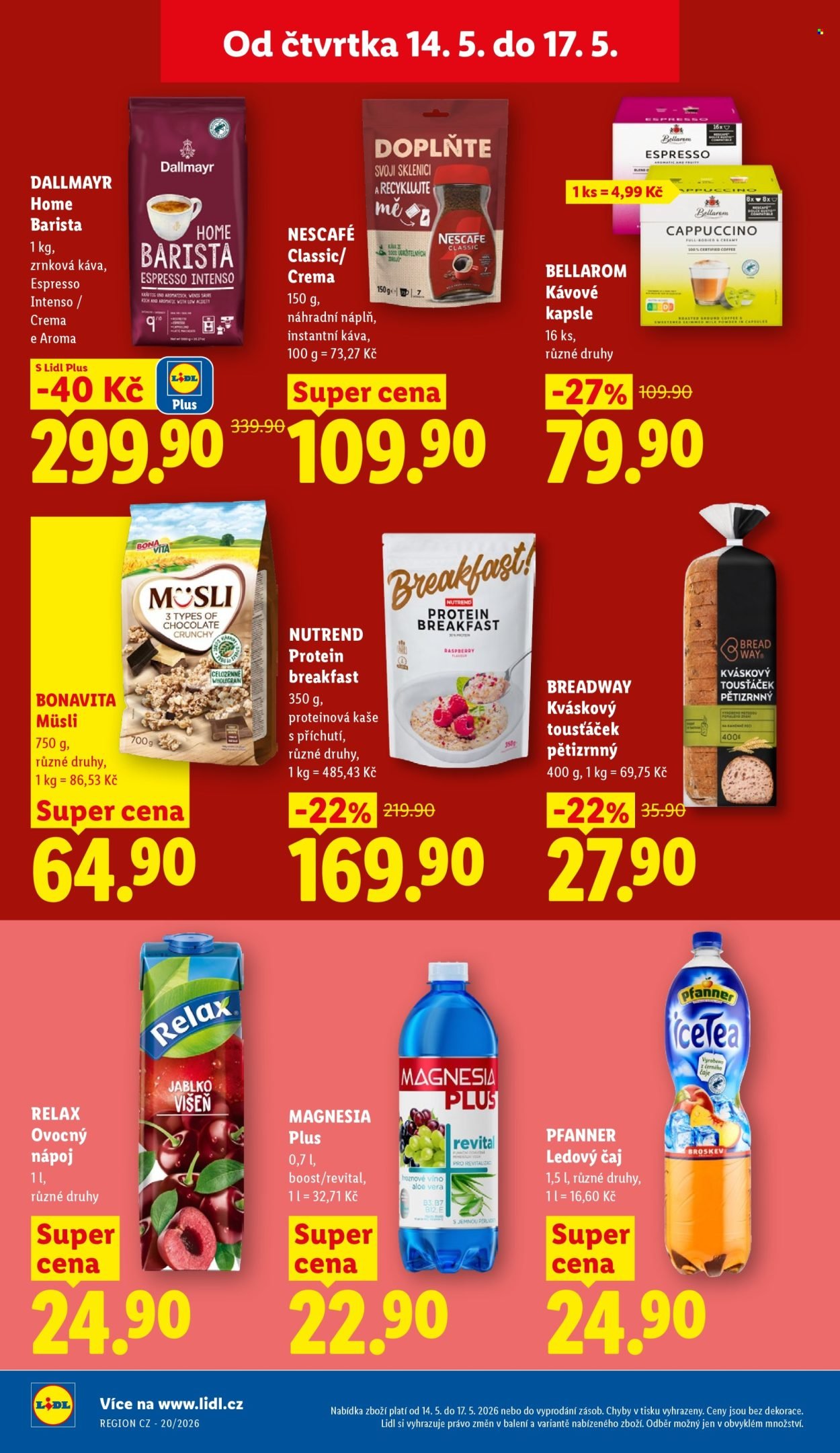 LIDL leták - Od čtvrtka 14.5.2026 (2026-05-14 - 2026-05-17)