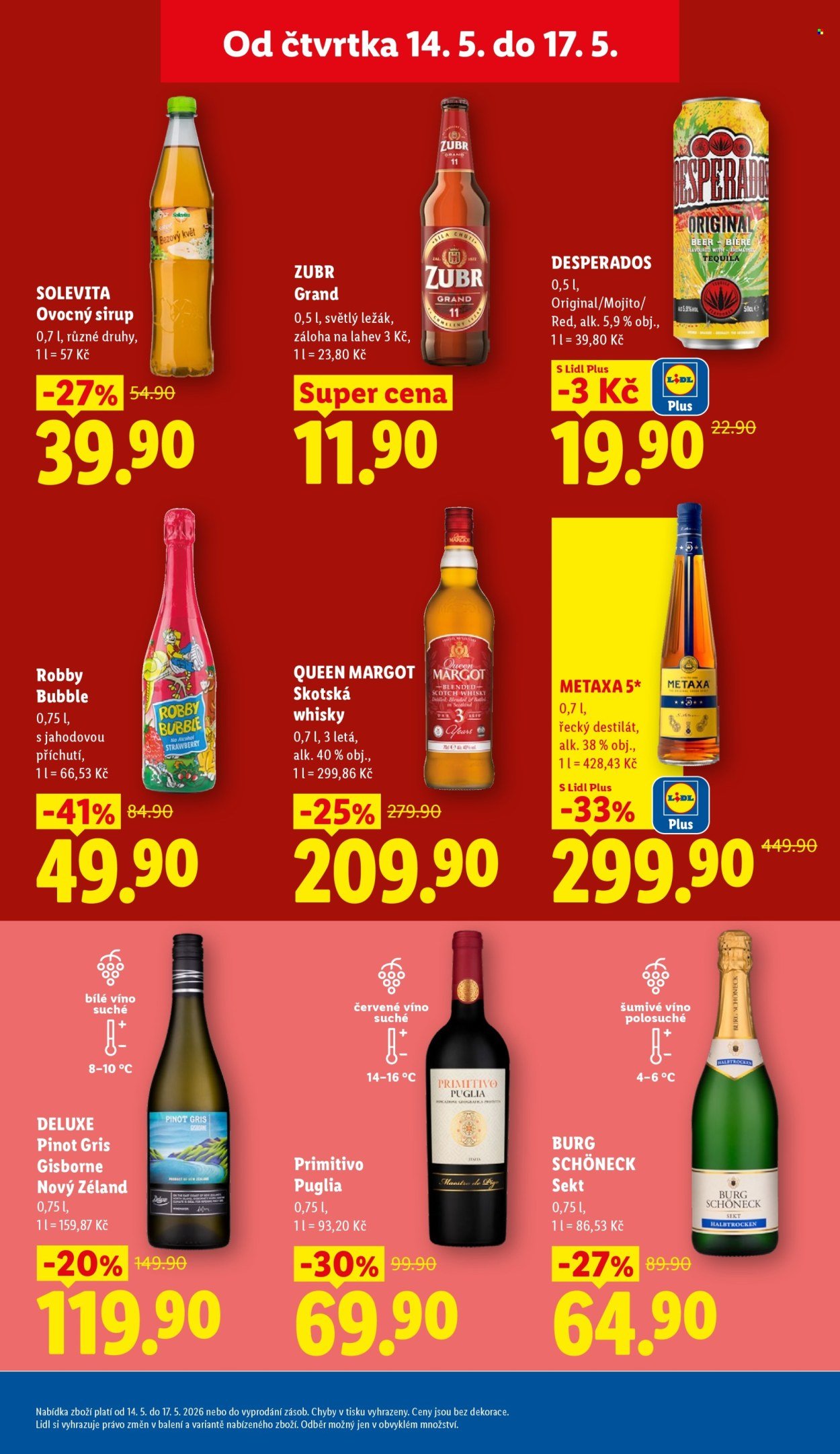 LIDL leták - Od čtvrtka 14.5.2026 (2026-05-14 - 2026-05-17)