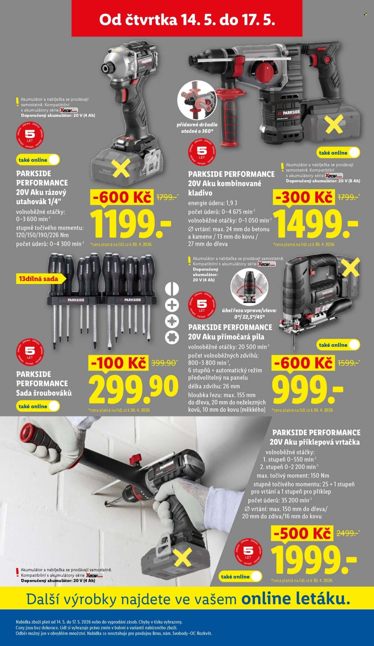 LIDL leták - Od čtvrtka 14.5.2026 (2026-05-14 - 2026-05-17)