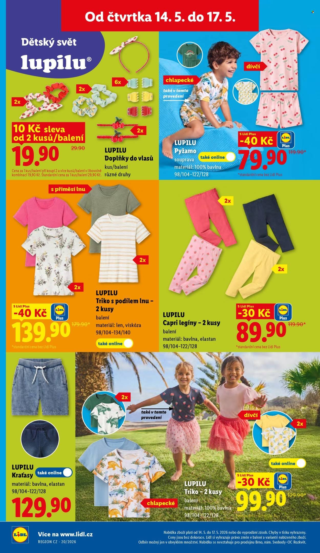 LIDL leták - Od čtvrtka 14.5.2026 (2026-05-14 - 2026-05-17)