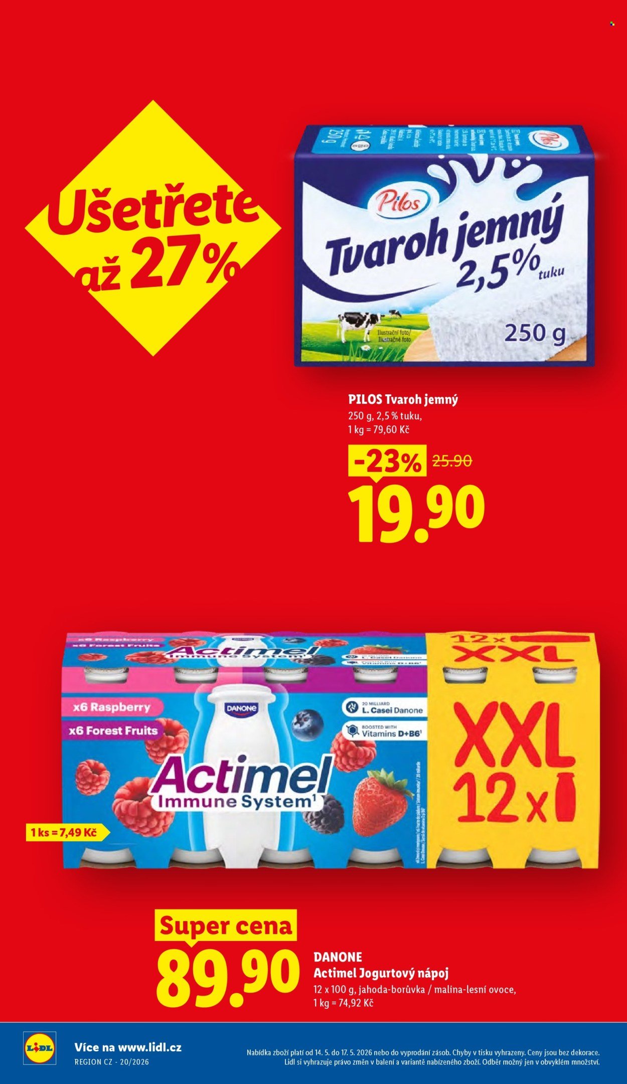 LIDL leták - Od čtvrtka 14.5.2026 (2026-05-14 - 2026-05-17)