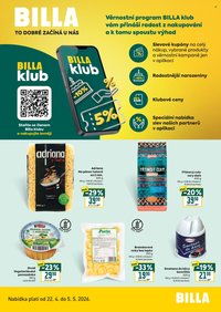 BILLA leták - Klub (2026-04-22 - 2026-05-05)