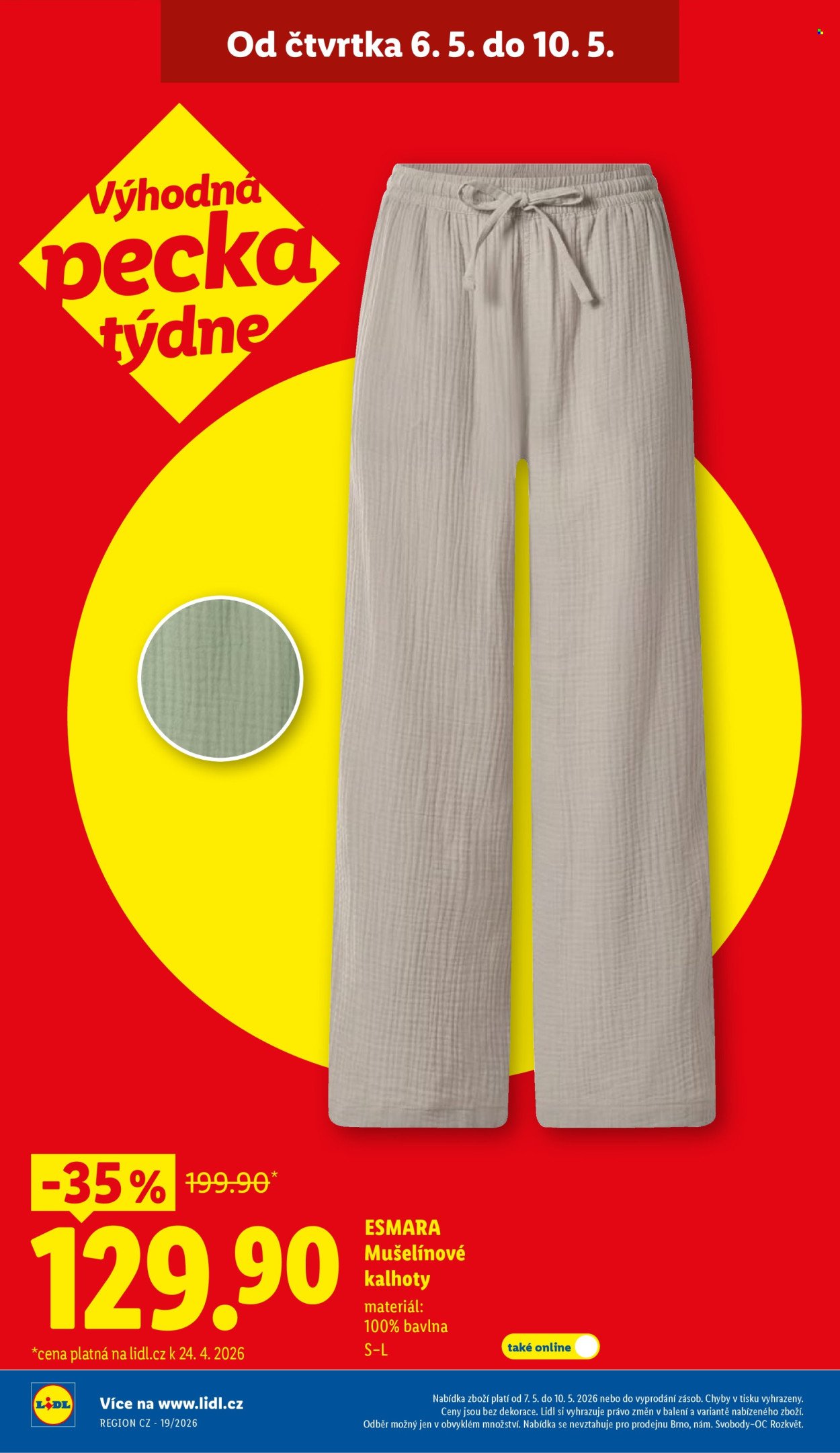 LIDL leták - Od středy 6.5.2026 (2026-05-06 - 2026-05-10)