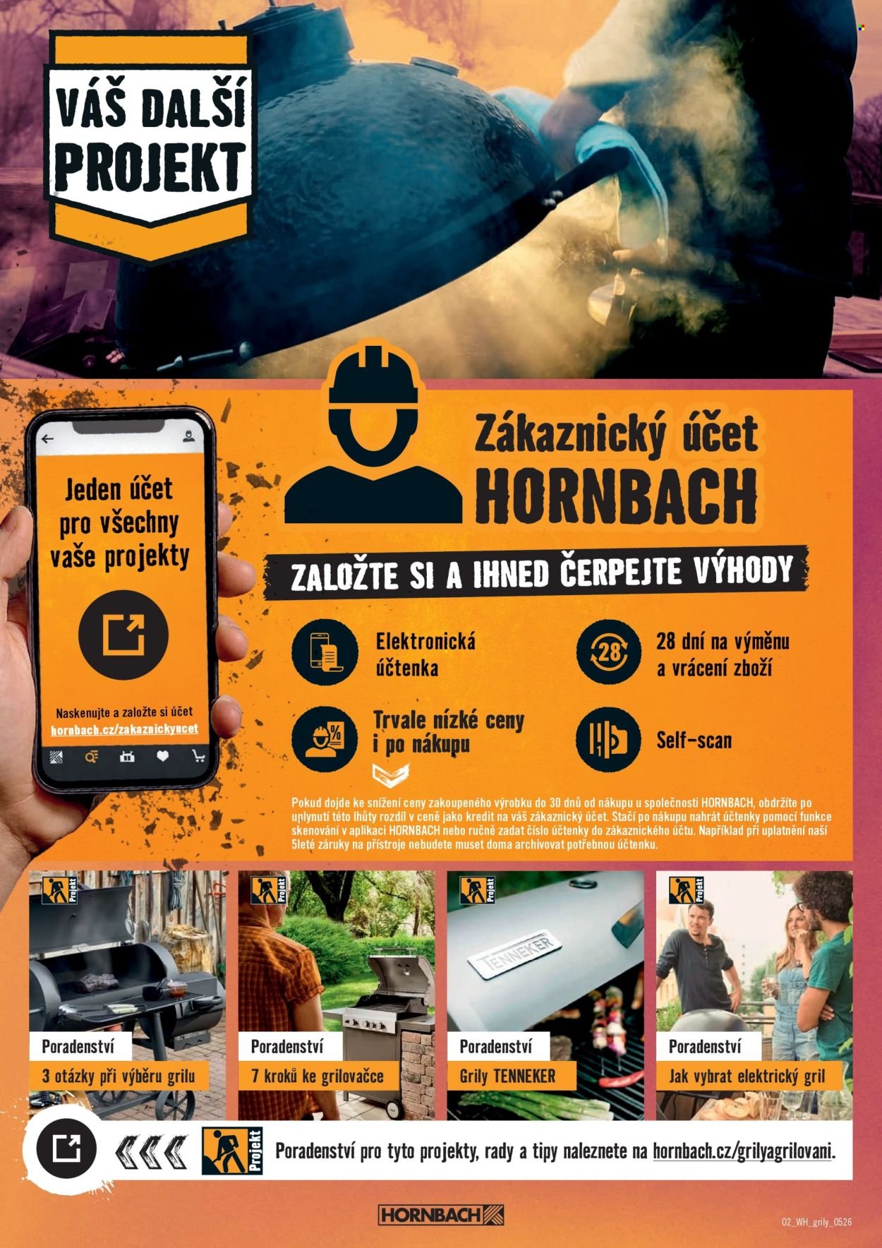 HORNBACH leták - Váš další projekt - Grily a příslušenství (2026-04-29 - 2026-05-13)