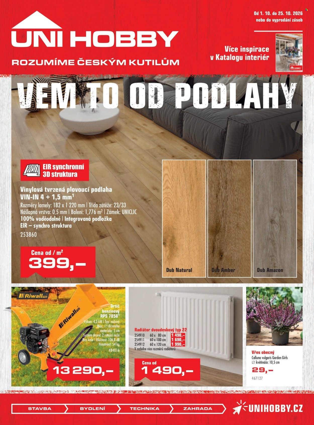UNI HOBBY leták - Vem to od podlahy