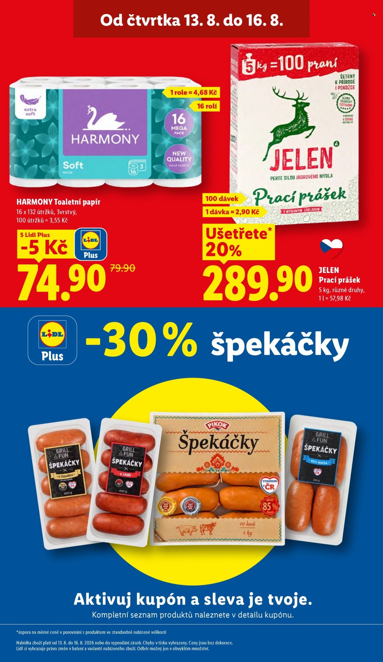 LIDL leták - Od čtvrtka 13.8.2026