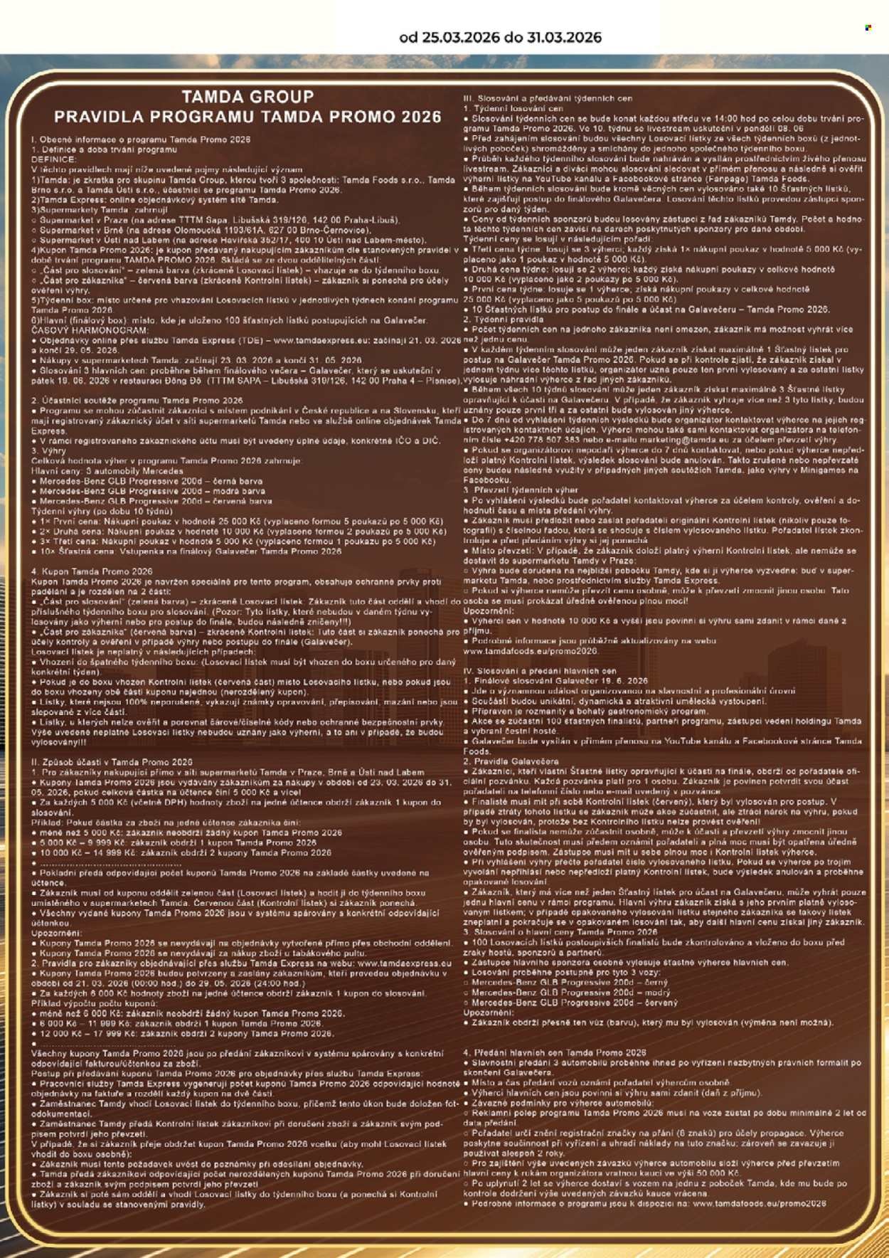 TAMDA FOODS leták - Od středy 25.3.2026 (2026-03-25 - 2026-03-31)