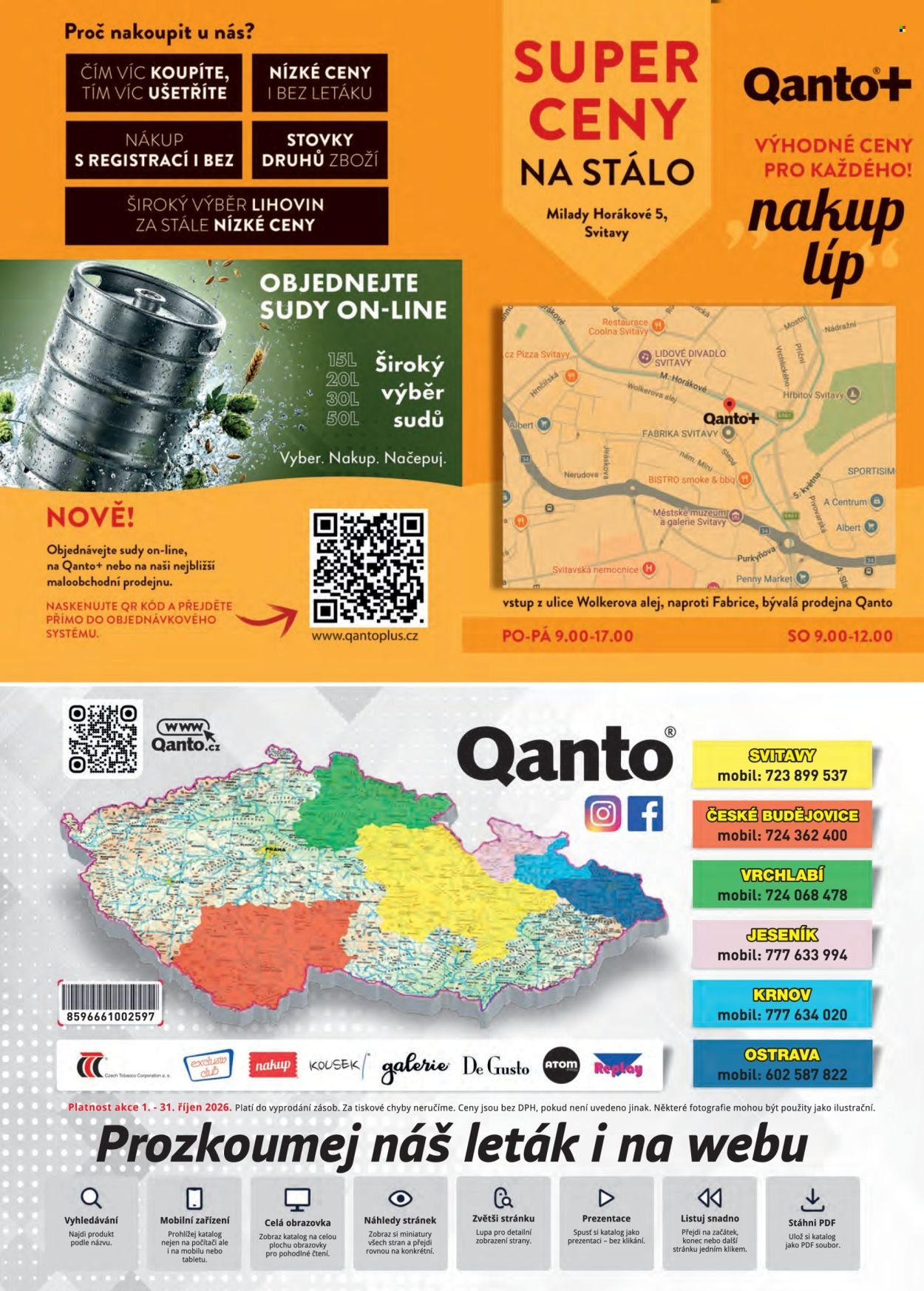 ASTUR & QANTO leták - Od čtvrtka 1.10.2026