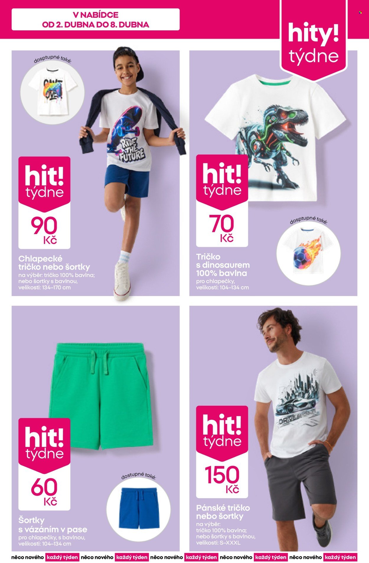 PEPCO leták - Trička a šortky (2026-04-02 - 2026-04-08)
