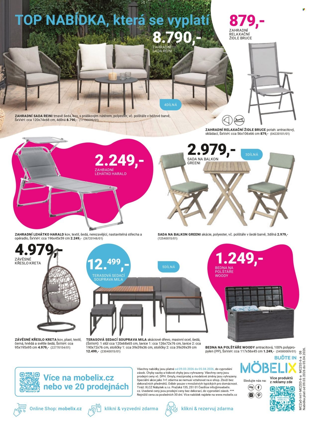 MÖBELIX leták - Nový look zahrady dostupný všem (2026-03-09 - 2026-04-05)