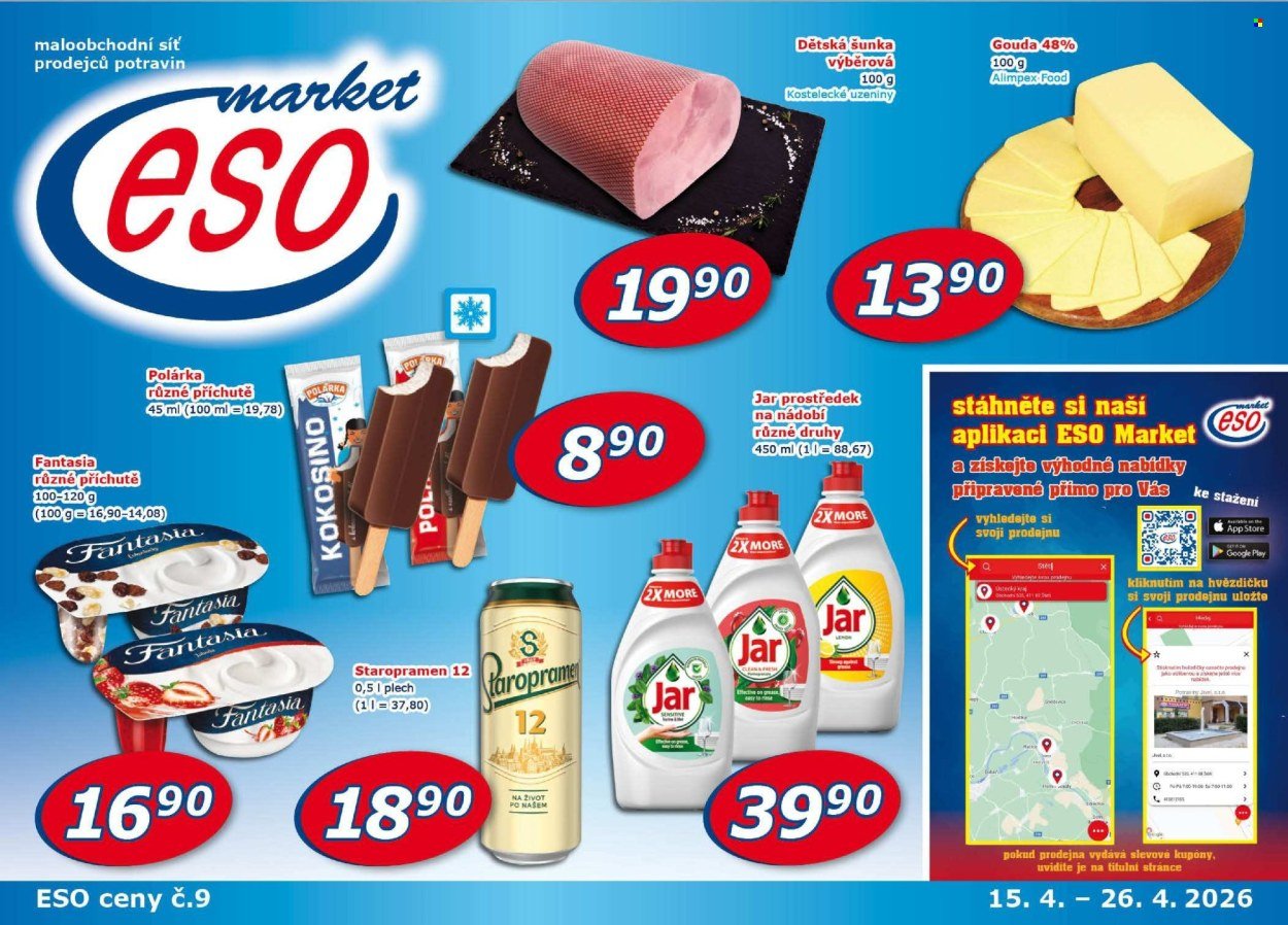 ESO MARKET leták - Od středy 15.4.2026 (2026-04-15 - 2026-04-26)