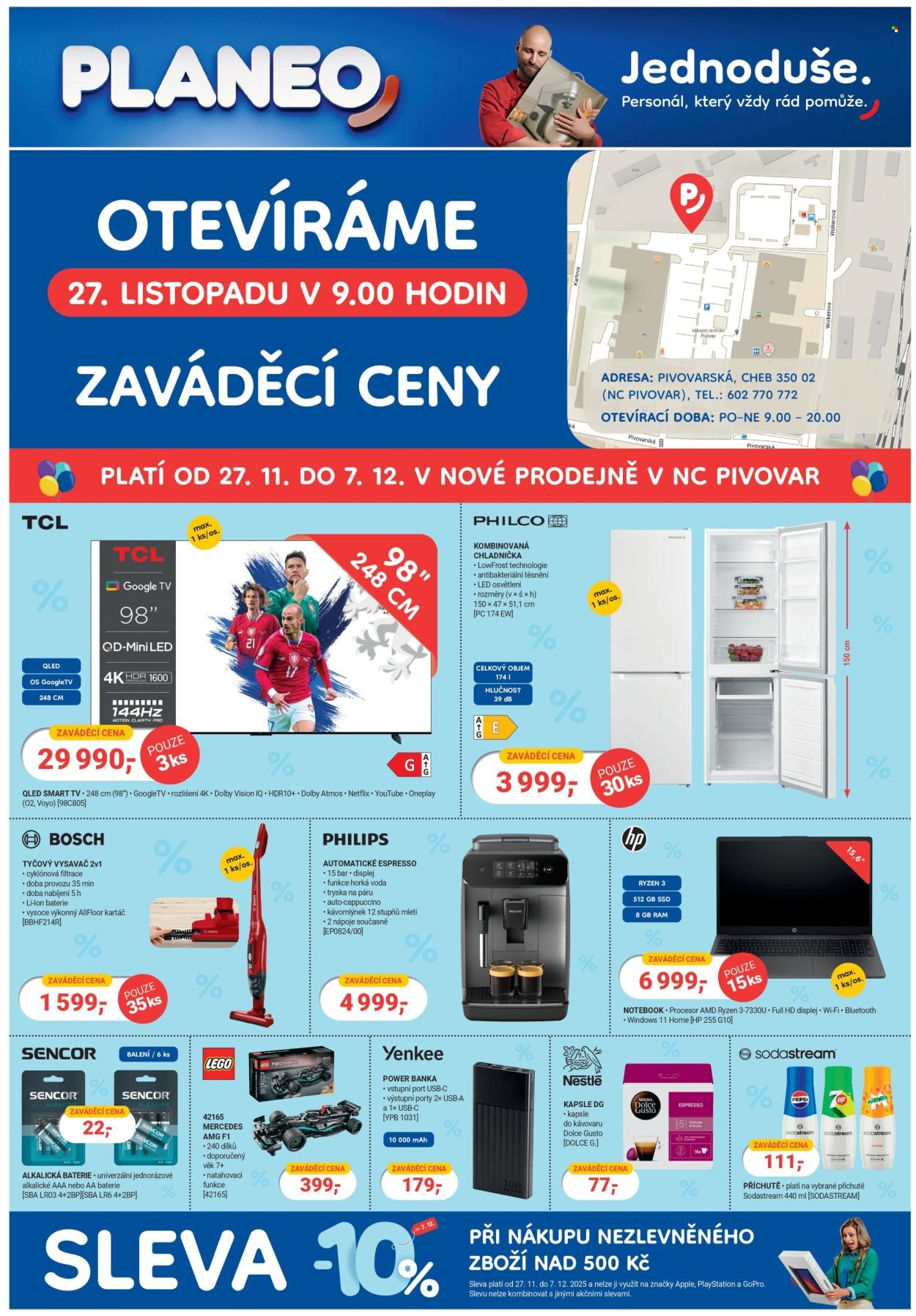 PLANEO ELEKTRO leták - Dne 27.11. otevíráme prodejnu v Chebu po stěhování (2025-11-27 - 2025-12-07)