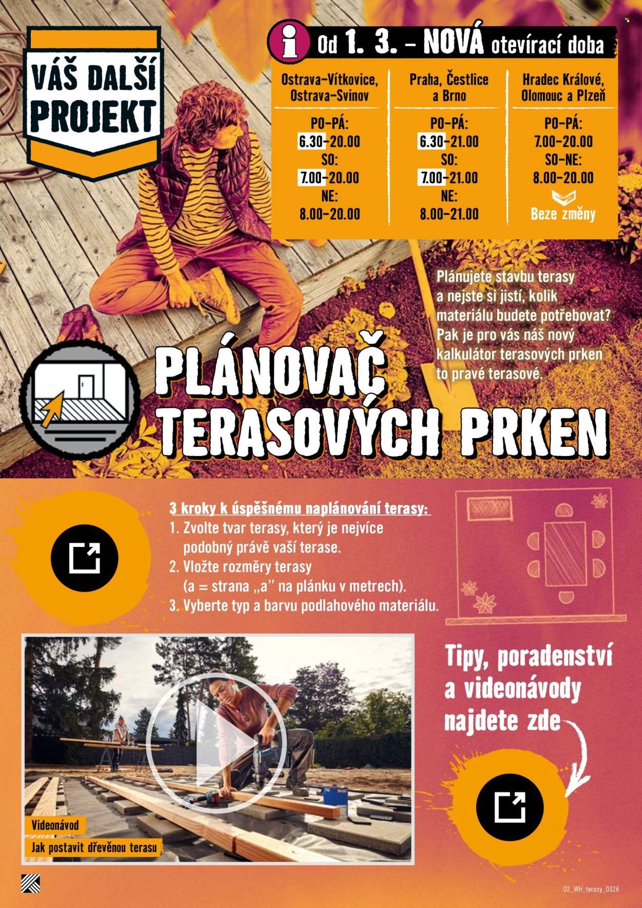 HORNBACH leták - Váš další projekt - Terasa (2026-03-11 - 2026-03-25)