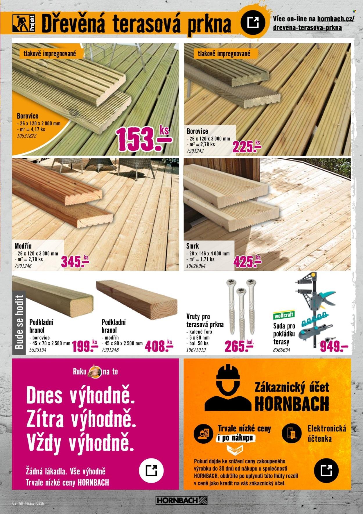 HORNBACH leták - Váš další projekt - Terasa (2026-03-11 - 2026-03-25)