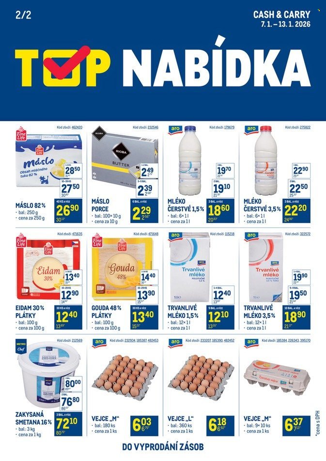 MAKRO leták - TOP mléčné výrobky (2026-01-07 - 2026-01-13)